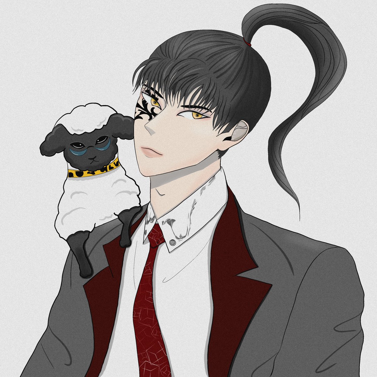 Richpresent's tweet photo. Paun Im who has the black sheep as a familiar spirit.

#oc #illustraion #イラスト #drawing #art #Procreate #drawingart https://t.co/IdlpuqERDQ