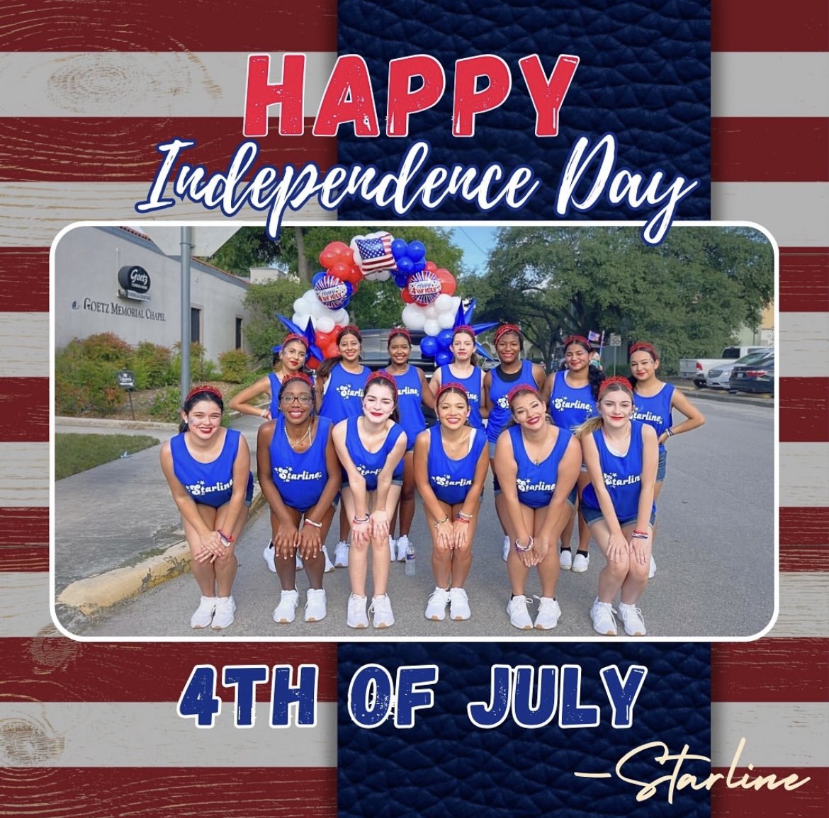 Happy Independence Day from your Star Dancers! ⭐️❤️🤍💙⭐️