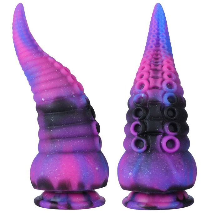 Someone just bought me this super pretty galaxy tentacle dildo!! It's so pretty, I can't wait to use