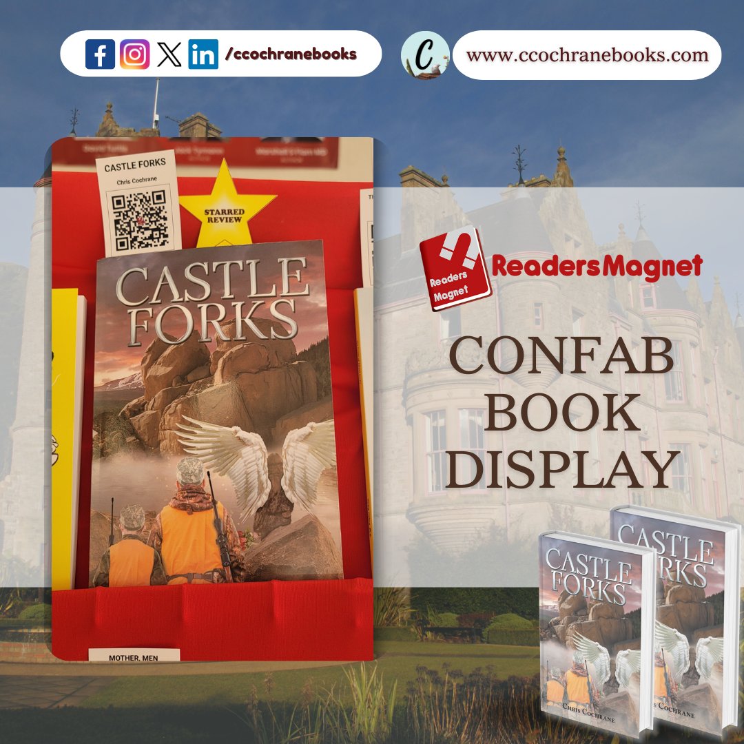 ccochranebooks's tweet photo. Eyes here!
I'm excited to share that my book Castle Forks was showcased at the ReadersMagnet Book CONFAB Beverly Hills 2024 from April 17 to 18, 2024.
Grab a copy today!
#ReadersMagnet #CONFAB2024 #CastleForks #ChrisCochrane #Author https://t.co/kcYWaMDhEW