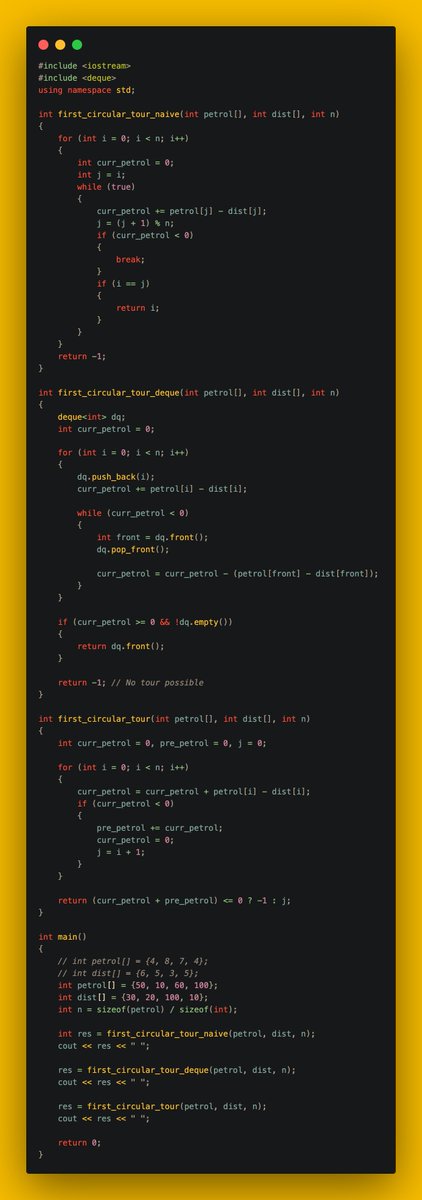 gincode18's tweet image. 🚀 Day 28 of #100DaysOfCode!

🔢 Conquered interesting queue and array problems:
🔢 Generated Numbers with Given Digits.
🔄 Solved the First Circular Tour problem.
📈 Found Maximums of All Subarrays of Size K.

Excited about the progress! 💪 #coding #DSA #developerjourney