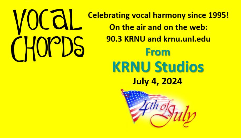 Rick Allo🦋ay (@ralloway) on Twitter photo A special July 4th episode tonight featuring American music by <a href="/JulieGaulke/">Julie Gaulke</a>, <a href="/ChanticleerSF/">Chanticleer</a>, <a href="/ConspirareTweet/">Conspirare</a>, <a href="/swinglesingers/">The Swingles</a> and more. 9 p.m. CDT tonight on <a href="/903KRNU/">90.3 KRNU</a> or at krnu.unl.edu. From KRNU Studios in the <a href="/Unl_CoJMC/">UNL CoJMC</a>. Happy 4th! A special July 4th episode tonight featuring American music by <a href="/JulieGaulke/">Julie Gaulke</a>, <a href="/ChanticleerSF/">Chanticleer</a>, <a href="/ConspirareTweet/">Conspirare</a>, <a href="/swinglesingers/">The Swingles</a> and more. 9 p.m. CDT tonight on <a href="/903KRNU/">90.3 KRNU</a> or at krnu.unl.edu. From KRNU Studios in the <a href="/Unl_CoJMC/">UNL CoJMC</a>. Happy 4th!