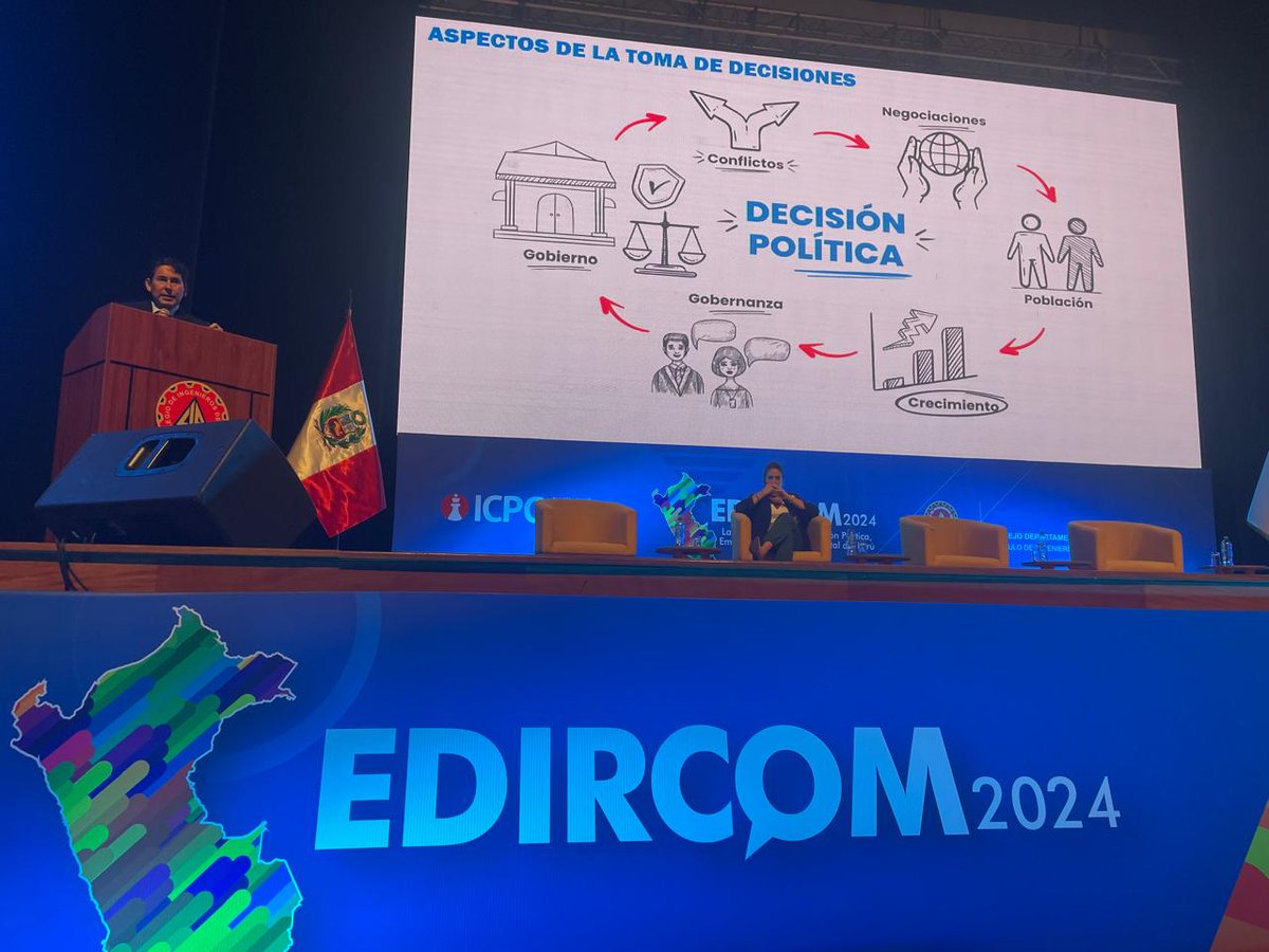 EdircomPeru's tweet photo. 📌 “La gestión pública debe poner en el centro de sus decisiones al ciudadano.” - #JulioDemartini, ministro del @MidisPeru, en #EDIRCOM2024 https://t.co/jw4GPnBi3j