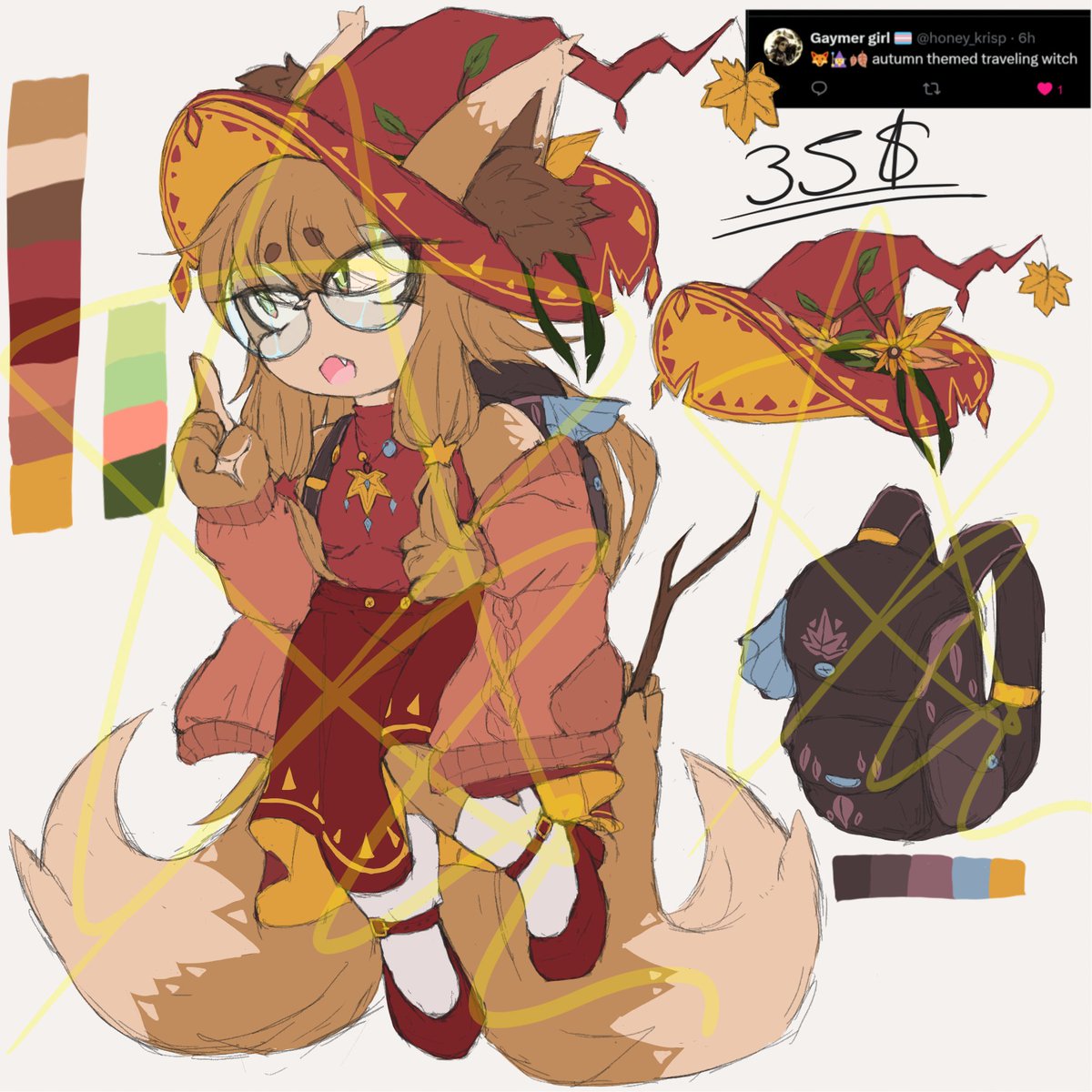 Aura4Cosmic's tweet image. ⭐2 emoji adopts⭐

I am proud with how the kitsune turned out! ^^. I enjoyed the combinations I did ☆*: .｡. o(≧▽≦)o .｡.:*☆

Dm or comment if interested 
Rts are appreciated 
⭐Cashapp only⭐
1 week hold
#Sonicadopt #adoptable #SonicAdoptable