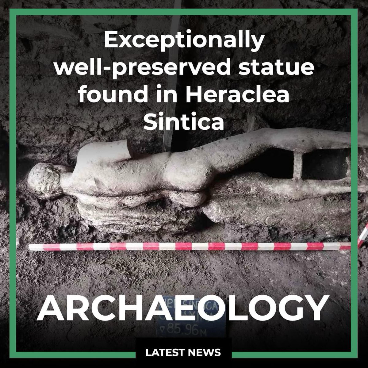 HeritageDaily's tweet photo. Exceptionally well-preserved statue found in Heraclea Sintica https://t.co/lLN5SuCHqD via @HeritageDaily - #Archaeology News https://t.co/YbEZEBZcHw