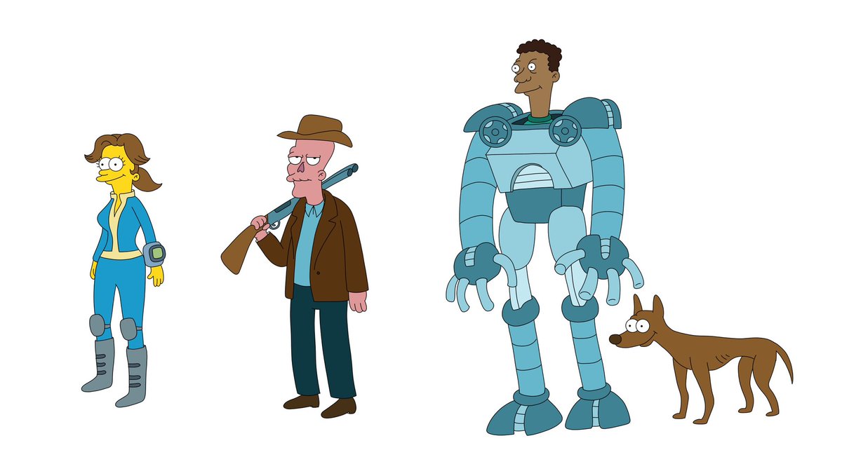 cartoonvending's tweet photo. If #Fallout was #theSimpsons https://t.co/pd7OiZIP0U