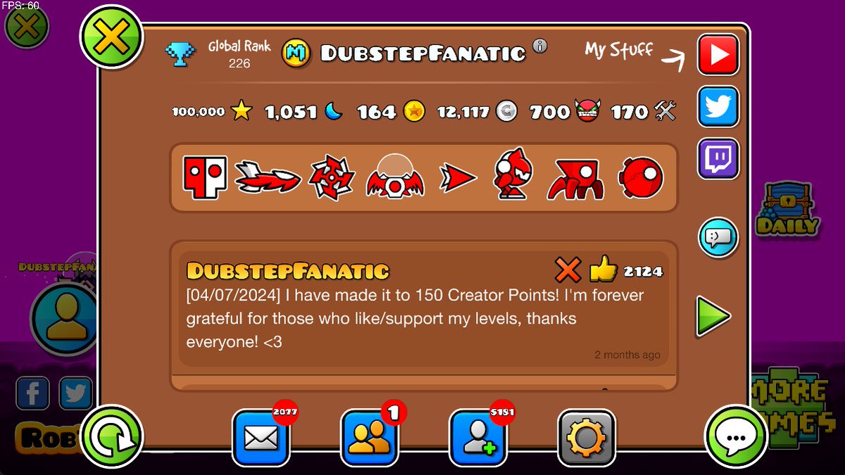 After a long time Star grinding and the thousands of levels played, I'm happy to say I have finally reached 100,000 Stars! 🔥🥳What a LONG journey this has been, thanks to everyone for supporting me, GGs! x)