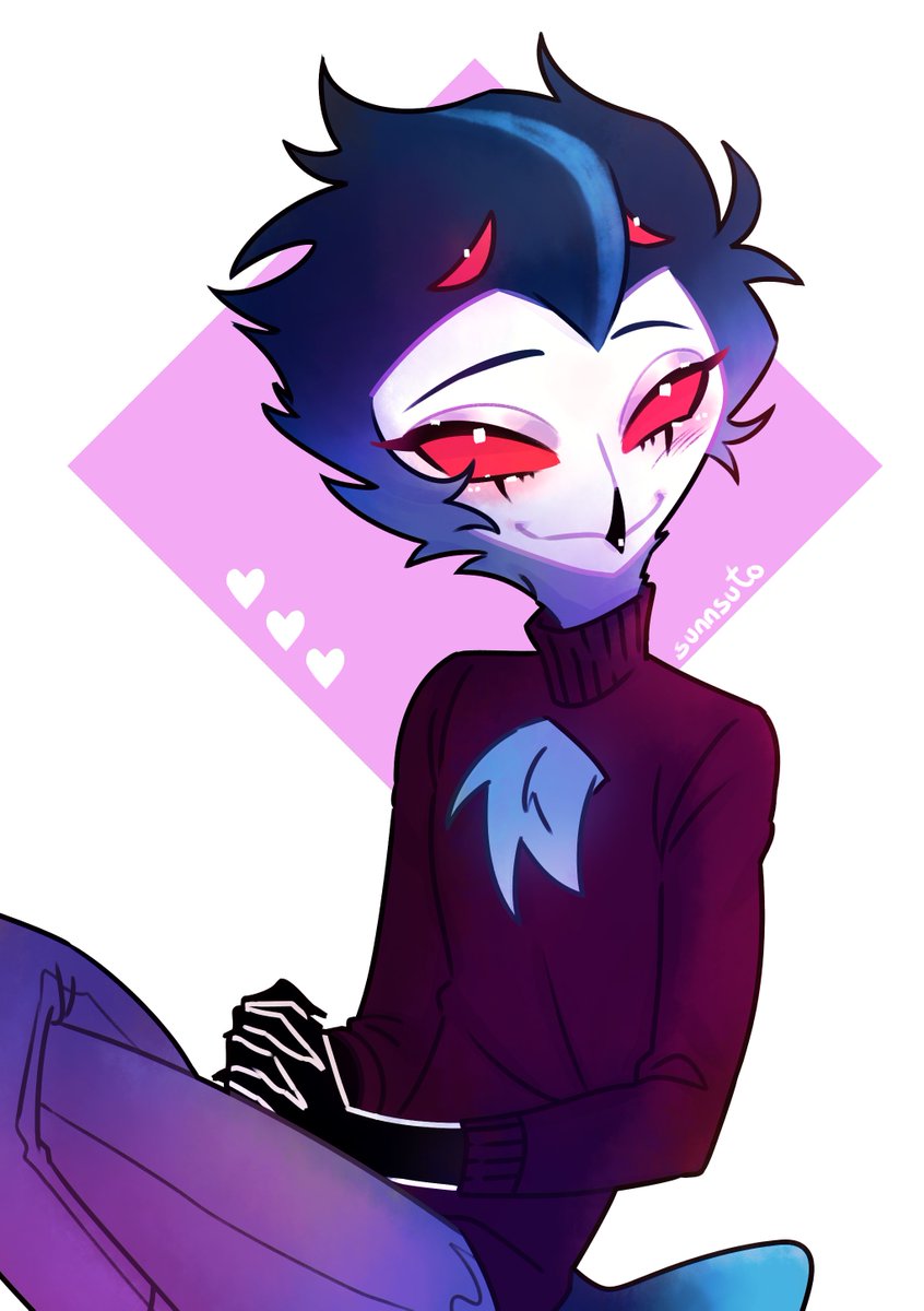 tried painting this stolas! still trying to figure out how my rendering style fits the hellaverse style...