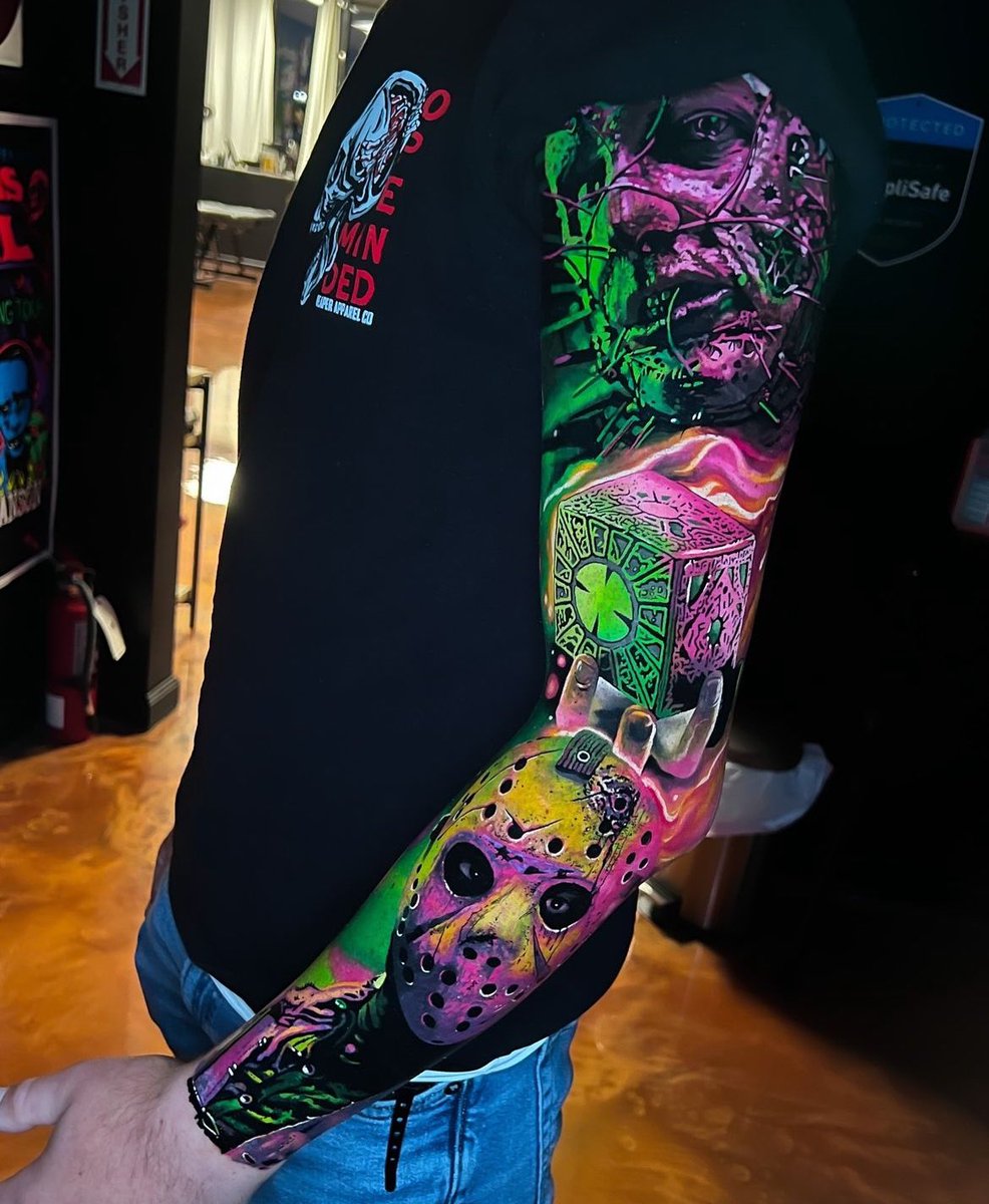 TattooDisciple's tweet photo. Work by horror tat specialist Bret Bloom https://t.co/EEgHSWrmKb