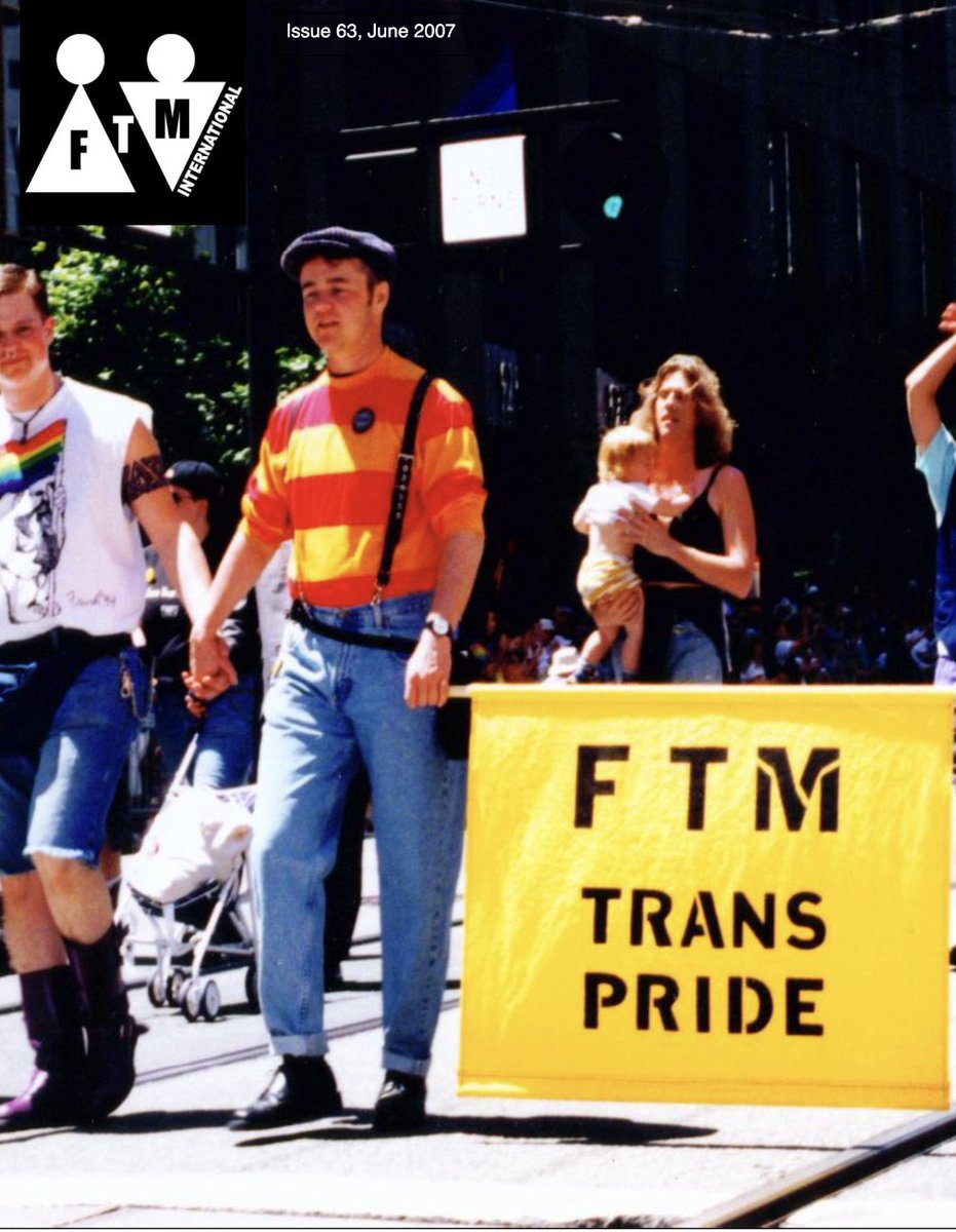 TransArchives's tweet photo. Cover of FTM International #63 (2007). We've digitized all issues! Read them online.
https://t.co/GqH5pWxqkp
David Harrison is holding the sign. Watch our recent "Word of Mouth" interview with him.
https://t.co/hrK9luwkvu
#uvic #yyj #ftm @UVicLib @UVicSC #yyjpride #pride https://t.co/pOsOTJhw7g