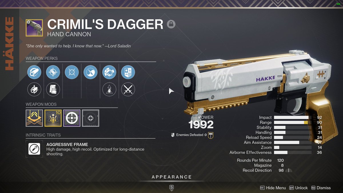 Ironbanner feels weird but... got this BEAUT