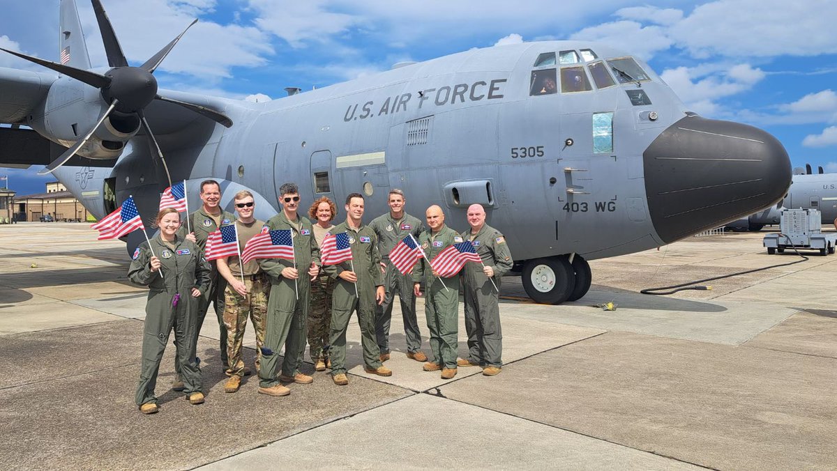 Happy Independence Day! This is one of our crews working the holiday flying Hurricane Beryl to gather data for National Hurricane Center forecasts.