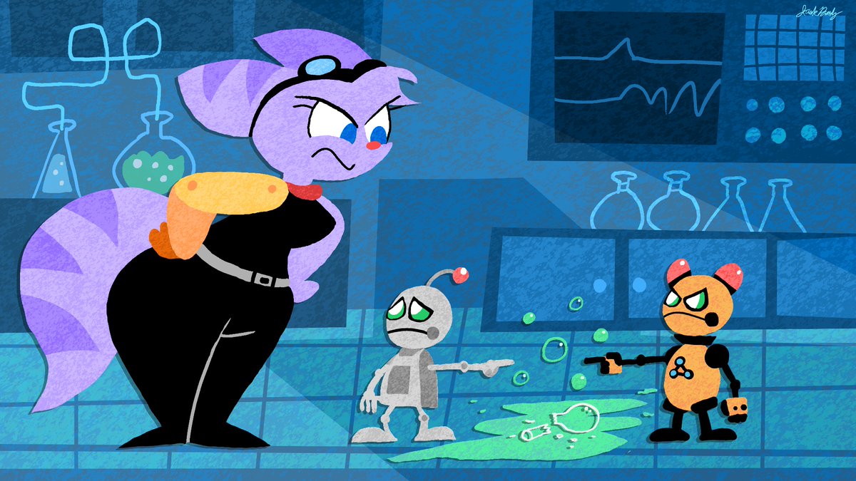 jackbrady1010's tweet image. Kit and Clank are in trouble…

#ratchetandclank #rivet #fanart #upa #cute #clank #ratchetandclankriftapart