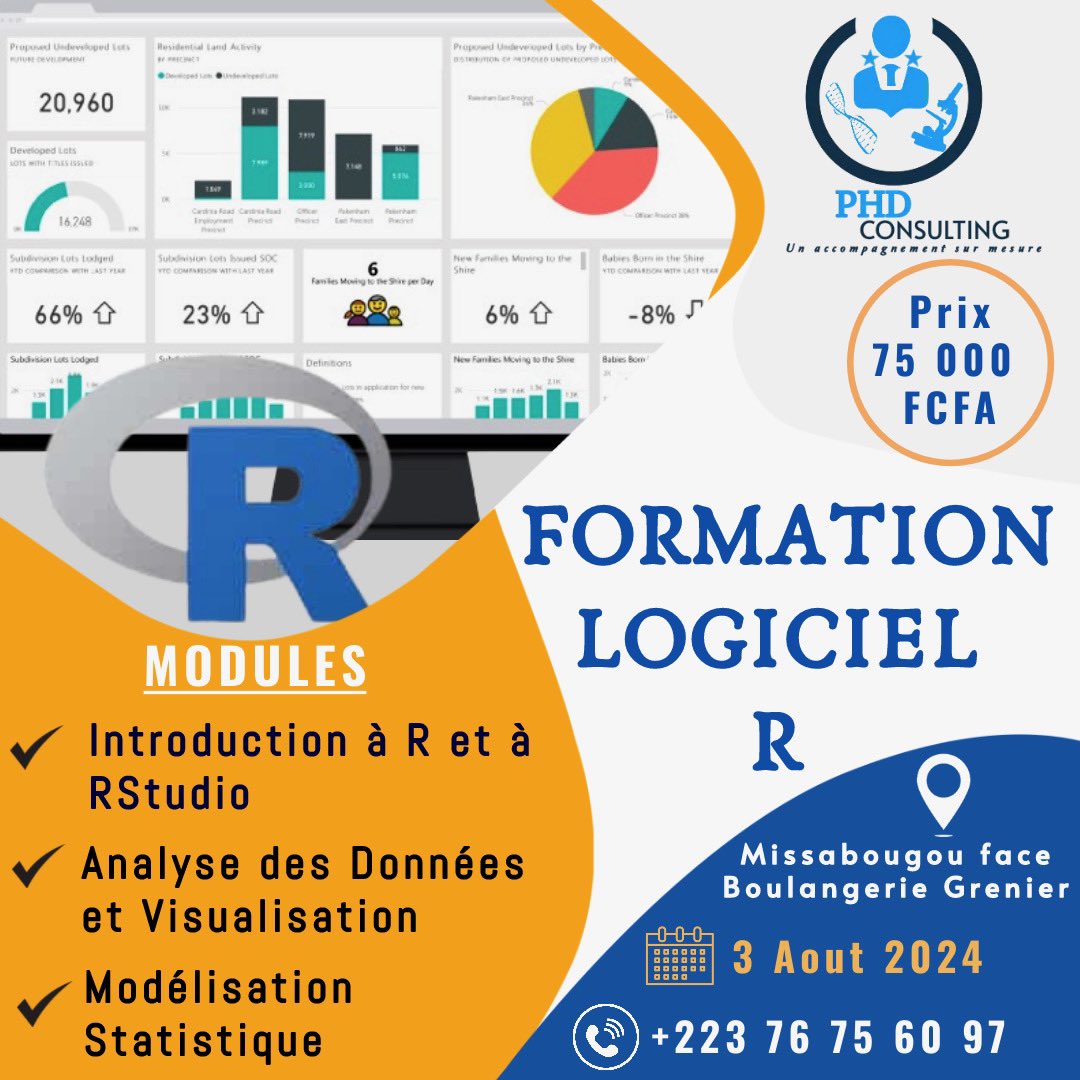 phdmali's tweet photo. C’est reparti !!! 

Formation Logiciel R. 

#Training #R
#DataScience https://t.co/Cvc0xHzjJf