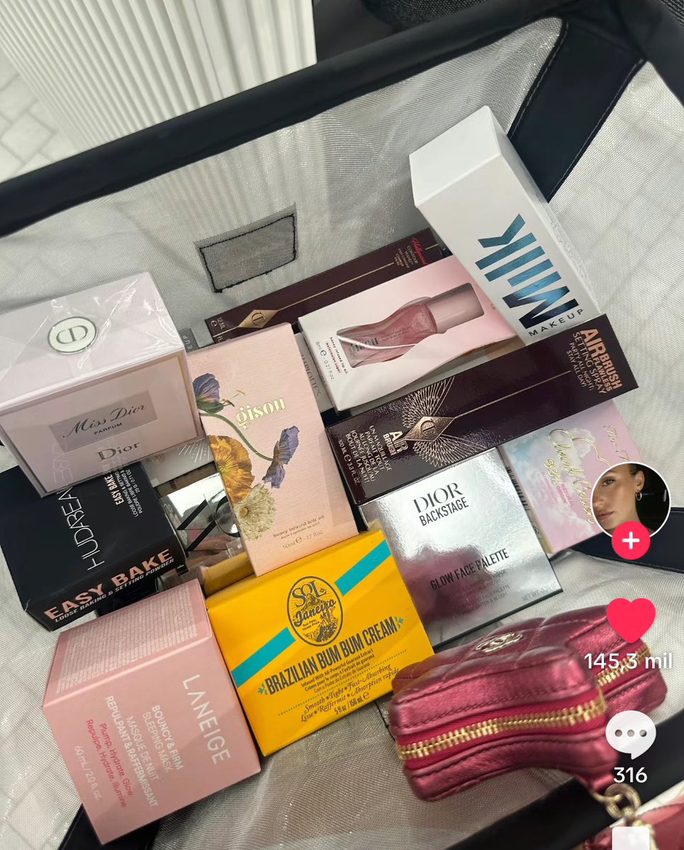 quiero ir a sephora y que mi canasta se vea así