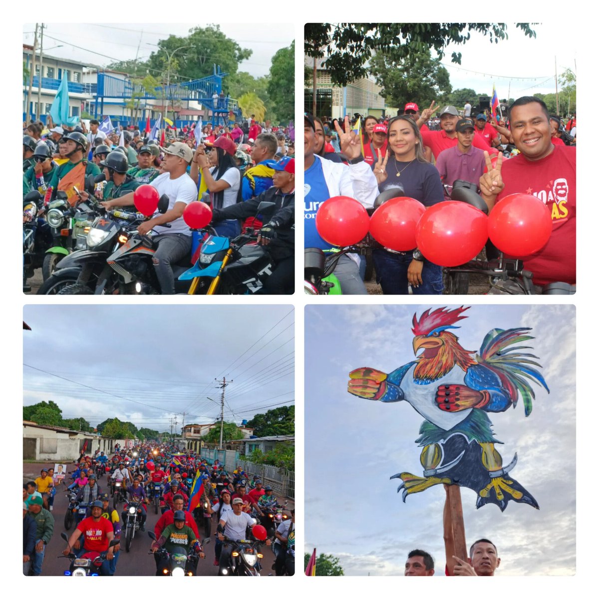 Aquí vamos al Gallo Pinto!
Es el pueblo aturense, con alegría, amor y determinación demostrando su apoyo a nuestro presidente <a href="/NicolasMaduro/">Nicolás Maduro</a> una muestra del compromiso y la unidad de nuestra gente con el proceso revolucionario, rumbo a la victoria perfecta esté 28J.