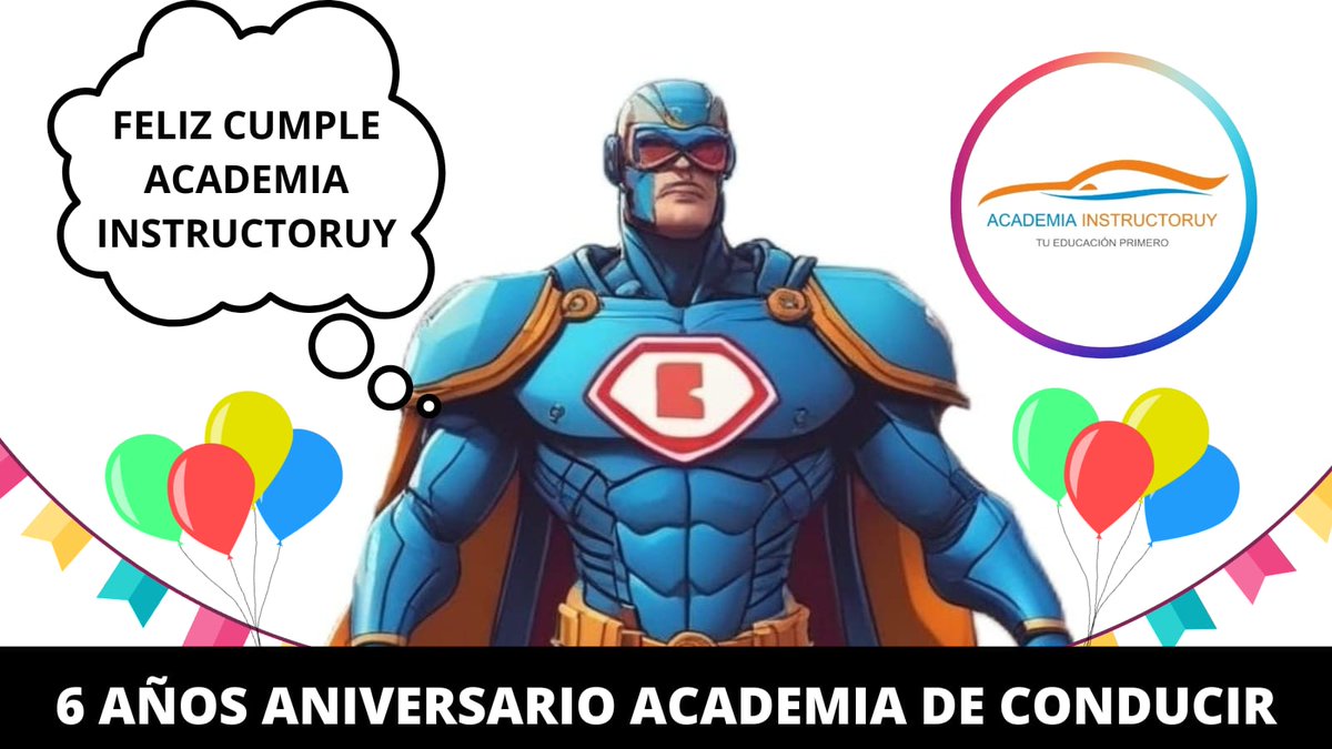 conducatron's tweet photo. Feliz cumple en estos 6 años a @instructoruy por enseñar de forma correcta las artes de la conducción en materia de #SeguridadVial de forma ordenada y educada. A seguir por este camino. https://t.co/s6LzvwDI9B