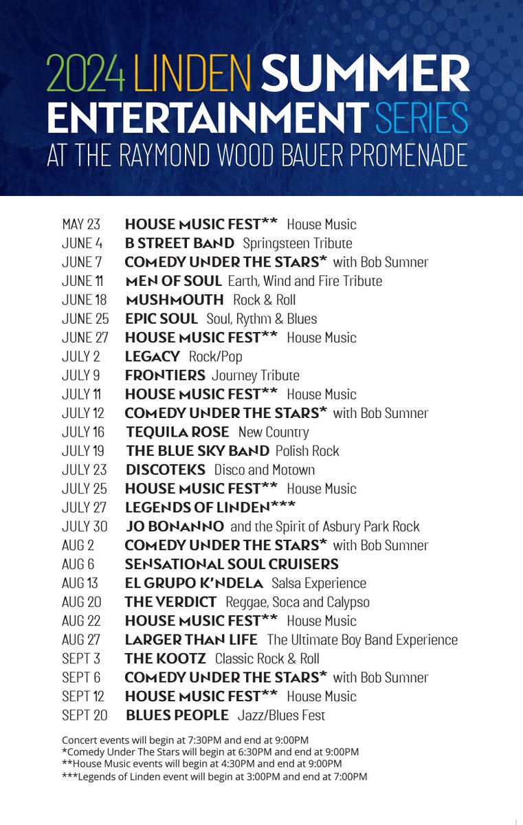 PastaNJ's tweet photo. Mayor @derek_armstead, @CityofLinden, and the Dept. of Parks &amp; Rec and Uptown Linden Inc., invite you to attend the 2024 City of Linden Summer Entertainment Series! Plus, come grab a bite in town at @pastaNJ! #ItalianFood #pastaNJ #pizzaNJ #pizza #LindenNJ #UnionCountyNJ https://t.co/v2GnBx975Z