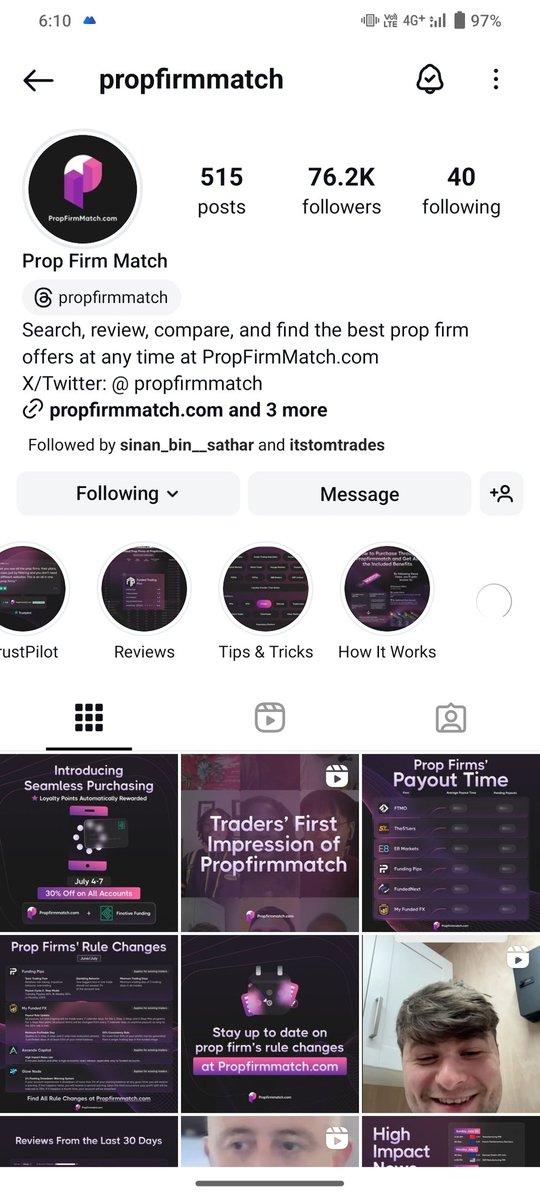 Bahab_'s tweet photo. @PropFirmMatch @FinotiveFunding Let's grow it @Krishno65 @FLegasp1 @SSShokty https://t.co/3aYfv4pekz