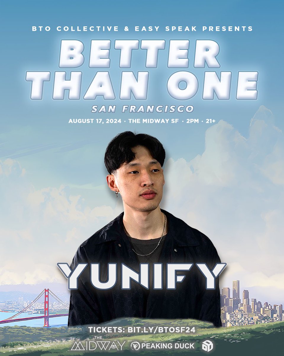 yunifymusic's tweet photo. mic check 123

haven’t used this app in ages but i’m back in SF next month 🙂‍↕️

hope to see y’all there 🫡

p.s. use code JUL4 for 15% off (two day sale)

tix: https://t.co/D1BesfOajC https://t.co/Rsr6NHFBSK