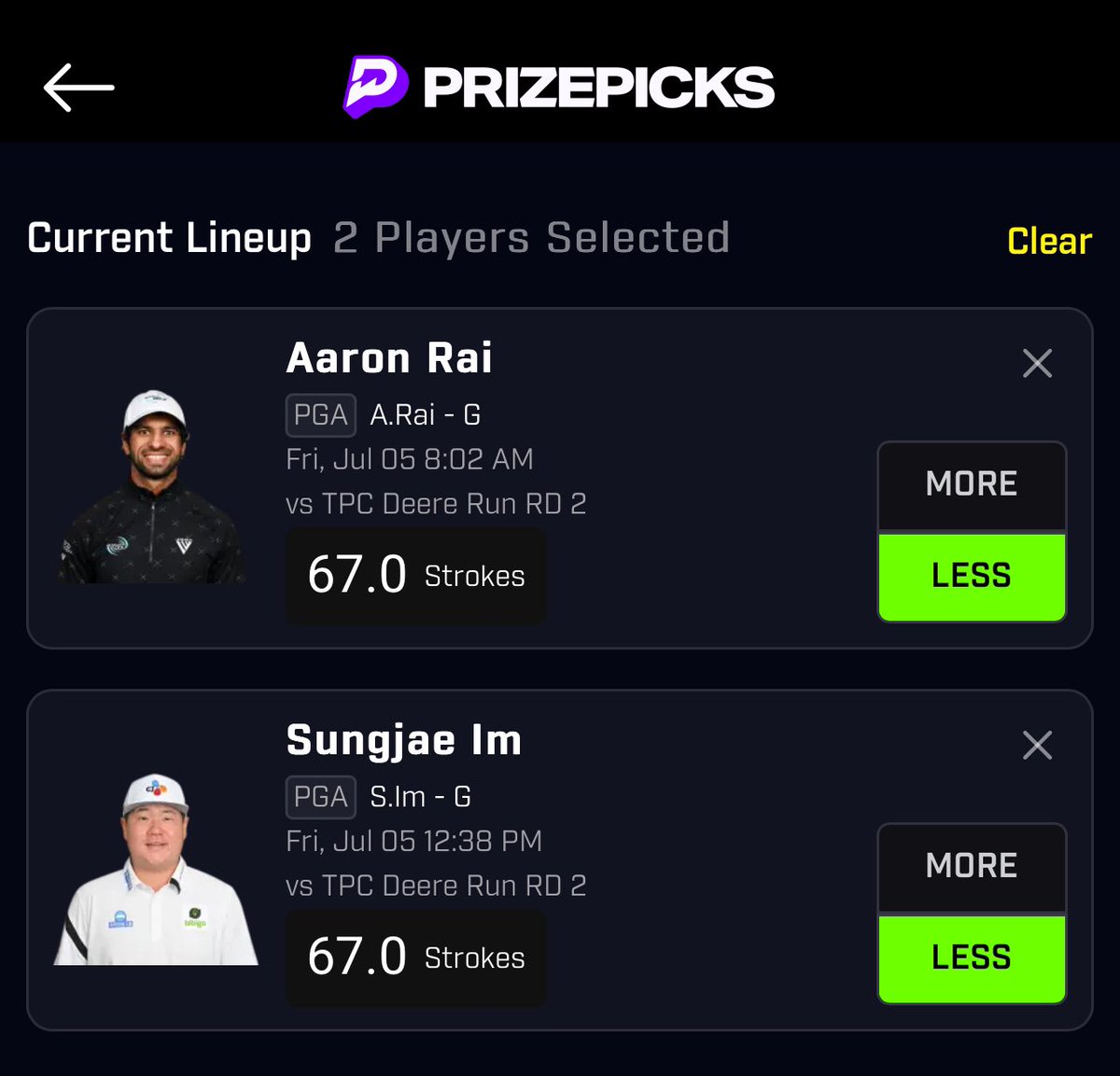 Furnacepicks's tweet image. $25 giveaway if we cash this PGA parlay on PrizePicks 🎉
