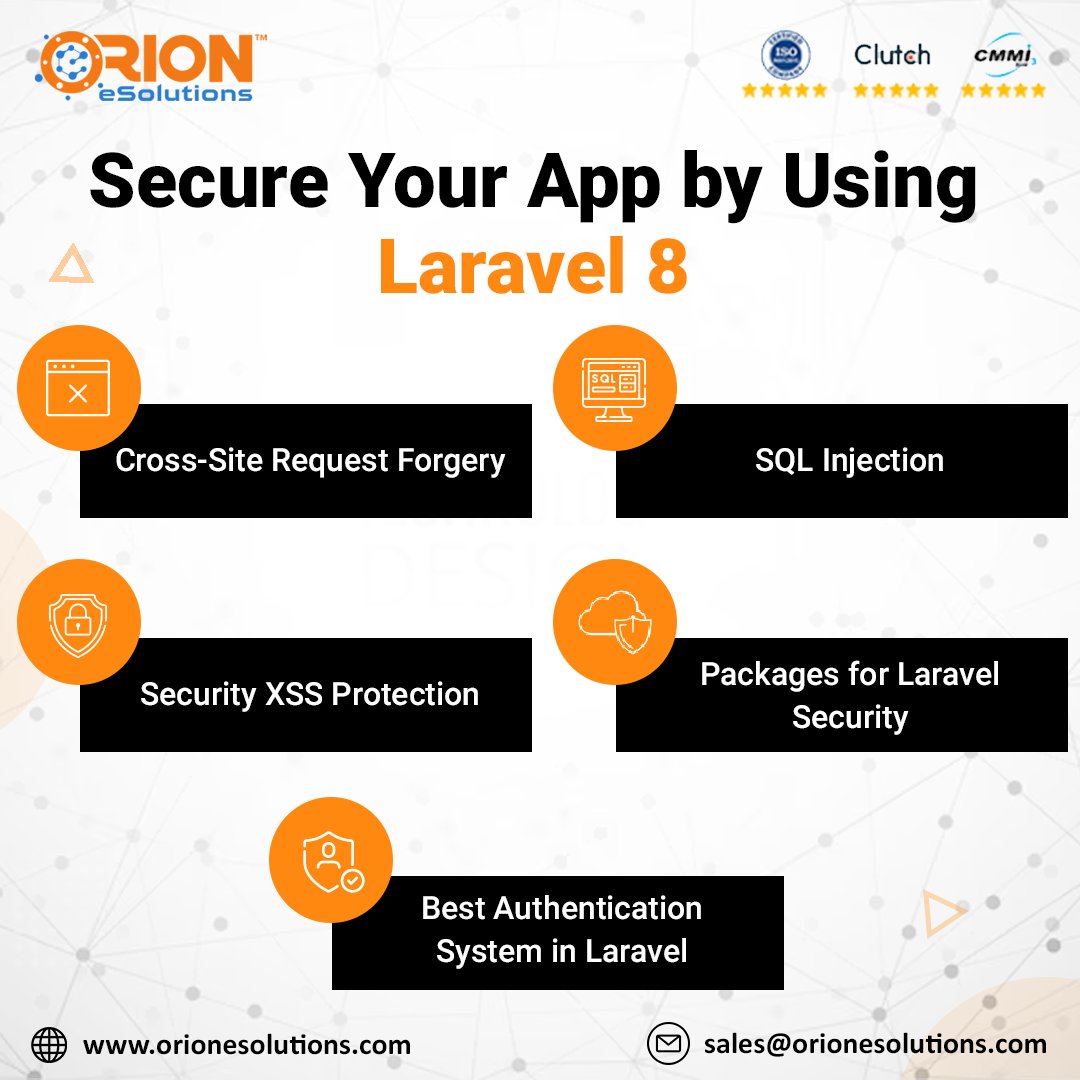 OrioneSolutions's tweet image. Secure your app with #Laravel8! From authentication to encryption, it offers top-notch security features.
For expert Laravel development, contact us at 📧 sales@orionesolutions.com.
#orionesolutions #App #Security #WebDev #WebDevelopment #tech #technology #hiredevelopers