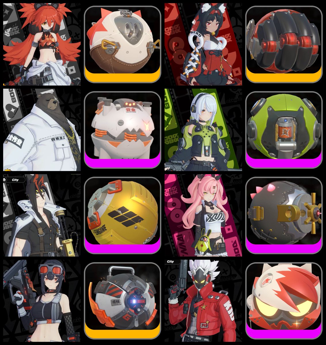 ZenlessWorld's tweet photo. (✦) Characters and their W-Engines

#ZenlessZoneZero #zenless0704 #ZZZenless #ゼンゼロ #ZZZero https://t.co/4zPz1wv7sR