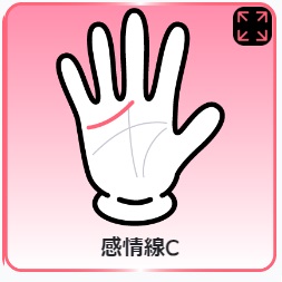 fukumarudou's tweet photo. 感情線Cタイプはね、終点が中指下の領域まで伸びているよ。
https://t.co/brvhmAXDCP 
#福まる堂　＃手相　#感情線 https://t.co/7NnnoI0ees