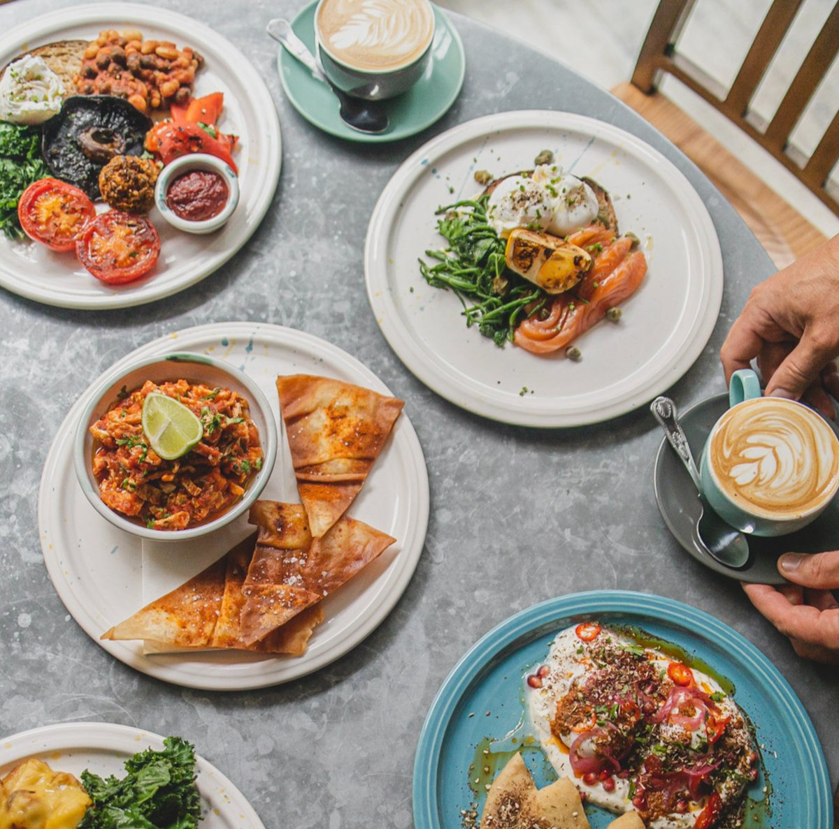 BREAKFAST 🍳

Some say it's the best meal of the day, what do you think?

Shown here are our Oaxaca (Wahaca) Eggs, The Lebanese, The Scandinavian, and The Veggie - All on our Breakfast menu (amongst many others!) in both Shrewsbury &amp; Ludlow, served from 9-11.30am every day.