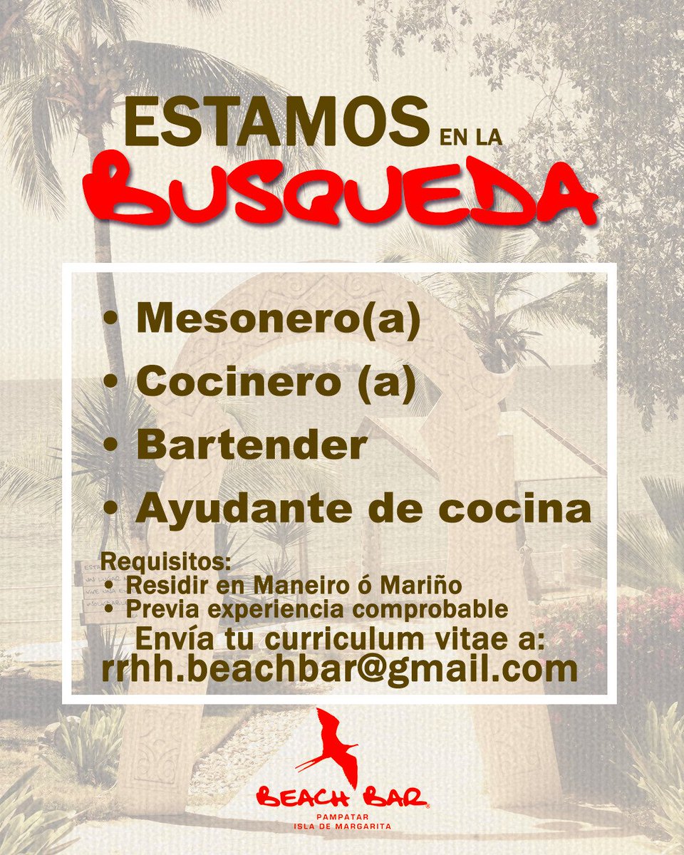 Beach Bar ® (@beachbarmgt) on Twitter photo 
