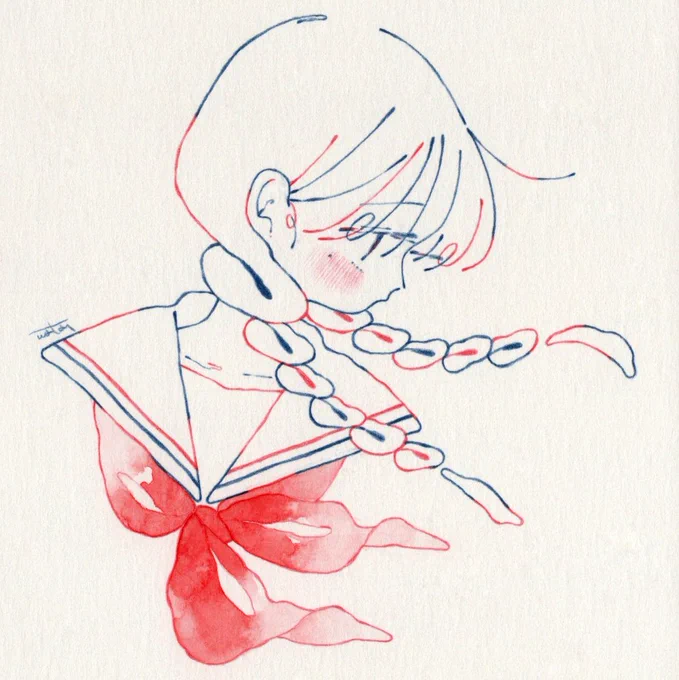 染む、 