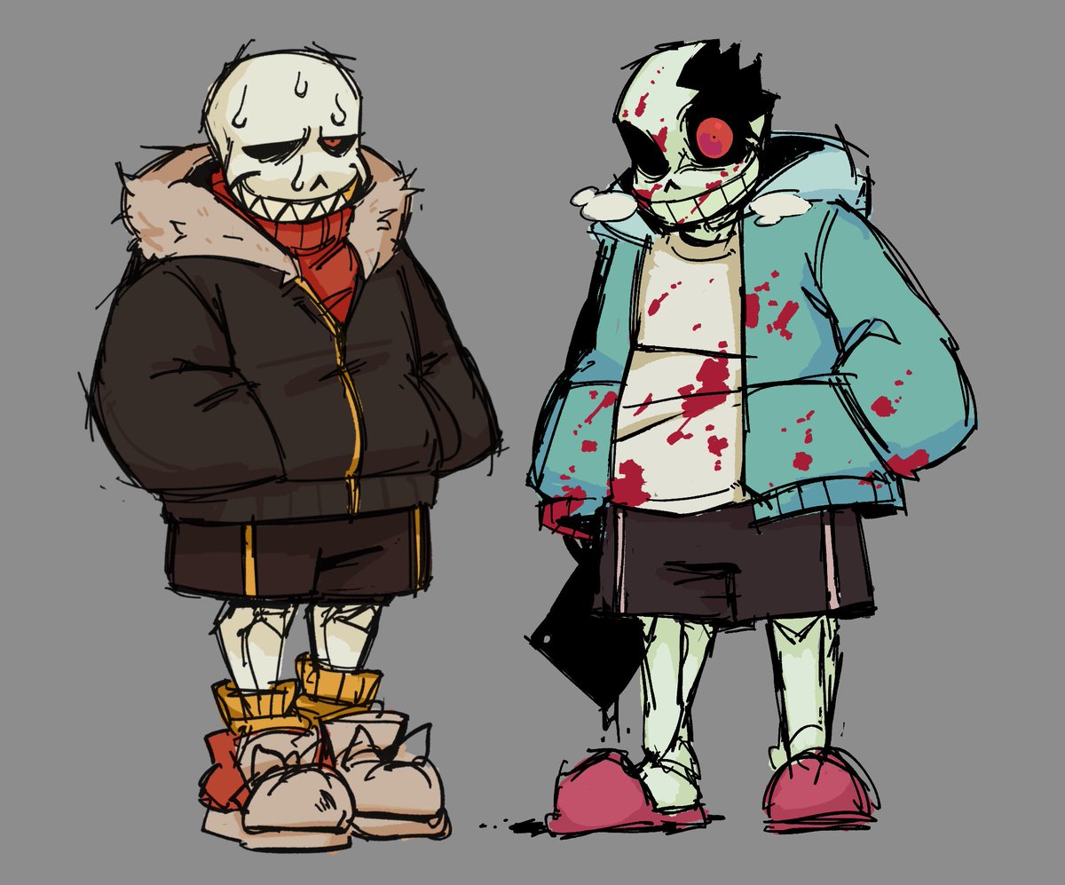Ok fell sans and horror sans… I gotta get back to my commission s……