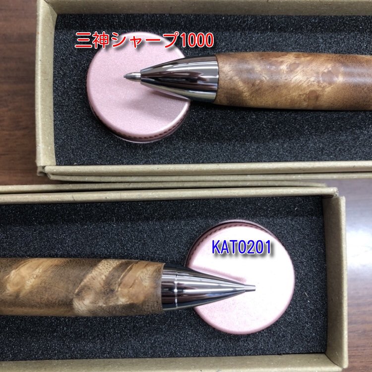 エキスポで販売の#富士瘤クラフト さんのシャーペンは、実は金具が2