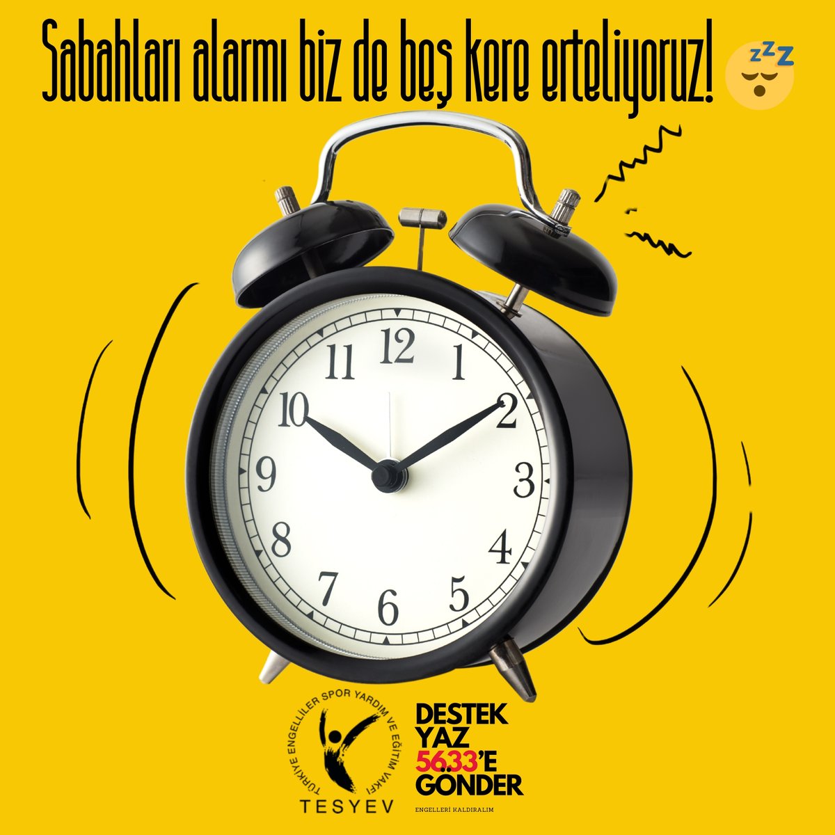 tesyev's tweet photo. Kim 5 dakika daha fazladan uykuya hayır diyebilir ki?
😴⏰
#EngelleriAş #TESYEV https://t.co/2PTRKet5wn
