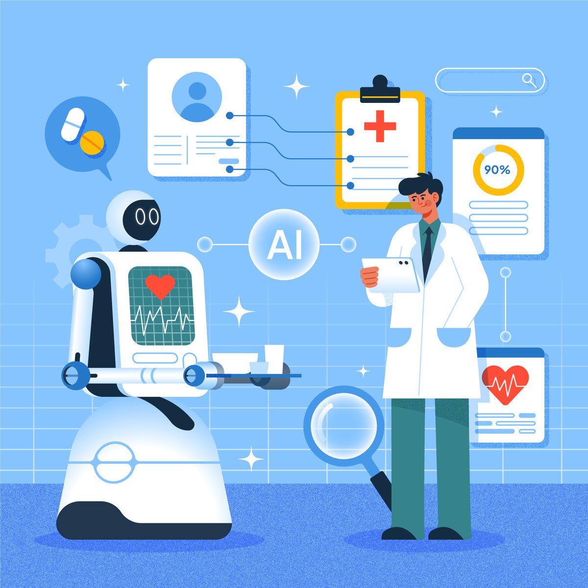 neutronltd's tweet photo. AI in healthcare can predict patient outcomes and personalize treatment plans. The future of medicine is here. #AI #HealthcareTech #MedicalInnovation https://t.co/OAzBflt0Pk