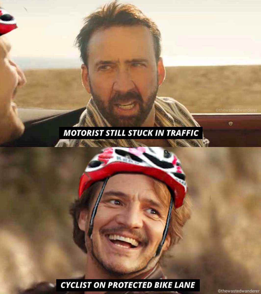 _wastedwanderer's tweet photo. @EricEatsPickles Based on a true story. π
#SafeStreetsForAll
#SafeSpacesForAll
#ReframeRoadSafety
#SafeStreetsSaveLives
#ProtectedBikeLanesNOW https://t.co/IgOw7Xegz5