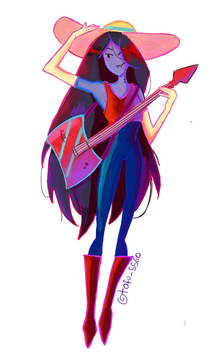 Tofu5560's tweet photo. #adventuretimefanart #AdventureTime #Marceline #art #digtalart https://t.co/5EDvkMOT8E