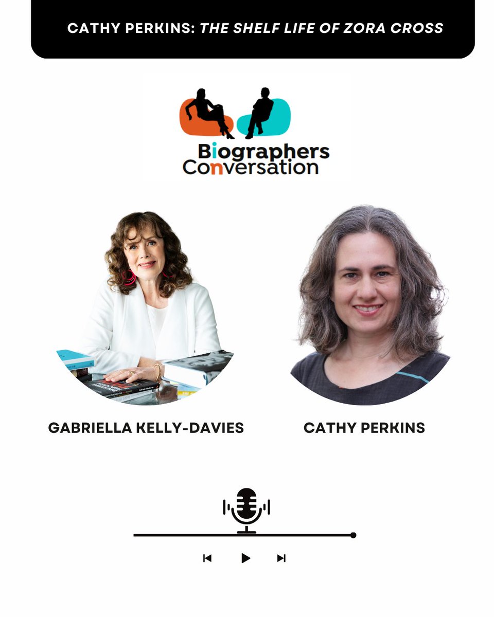 I was interviewed by Gabriella Kelly-Davies for her podcast Biographers in Conversation about writing The Shelf Life of Zora Cross <a href="/MonashPub/">Monash University Publishing</a> - I appreciate Gabriella's love of biography as a genre and recommend her other interviews, on podcast platforms: biographersinconversation.com/s01e14-cathy-p…