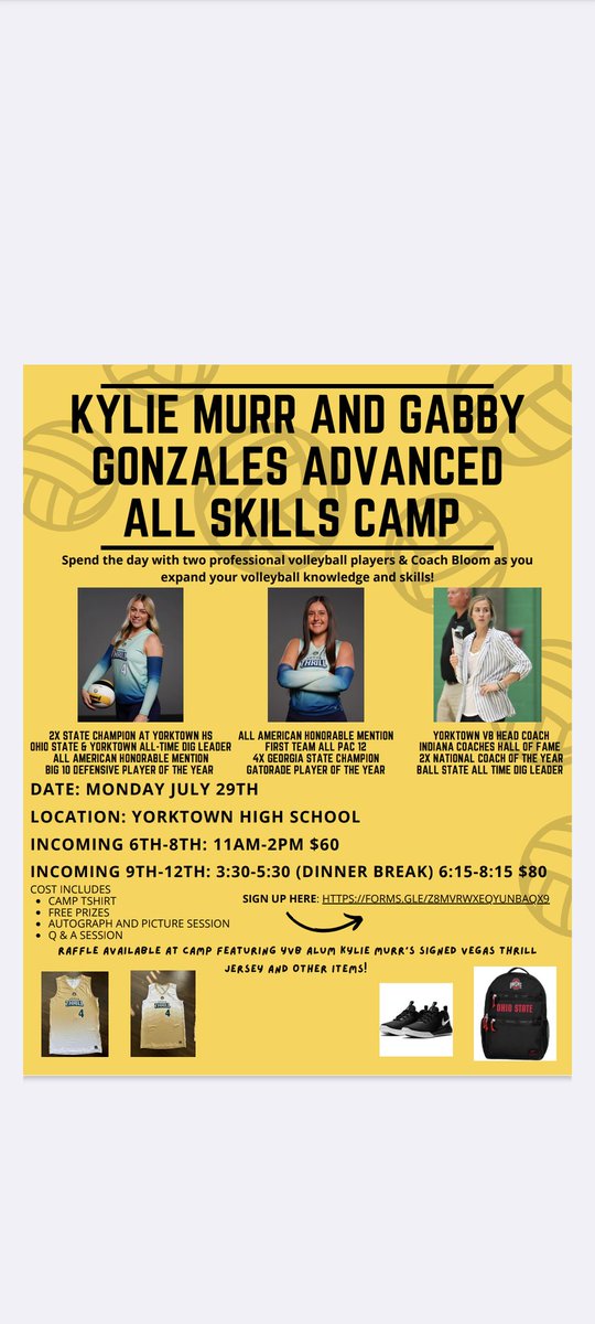 Open to all schools - we'd love to have you join! 
<a href="/YHSAthletics/">Yorktown Athletics</a> <a href="/ymsathletics/">YMS Athletics</a>