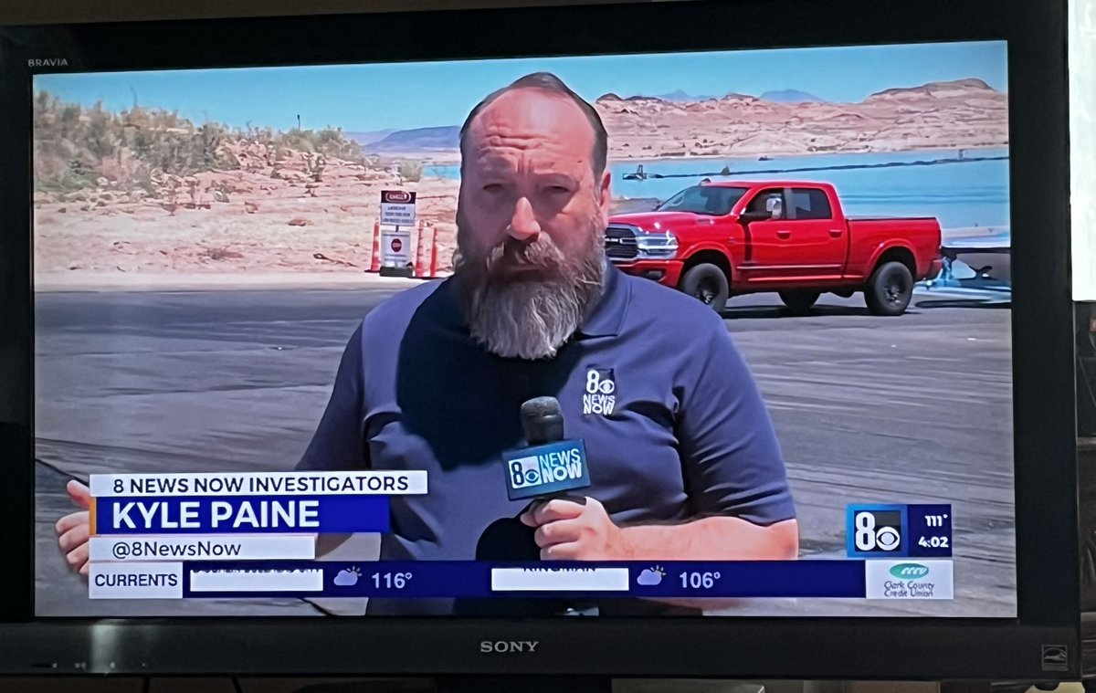 Is @kylekinane moonlighting as a local news reporter in Vegas?