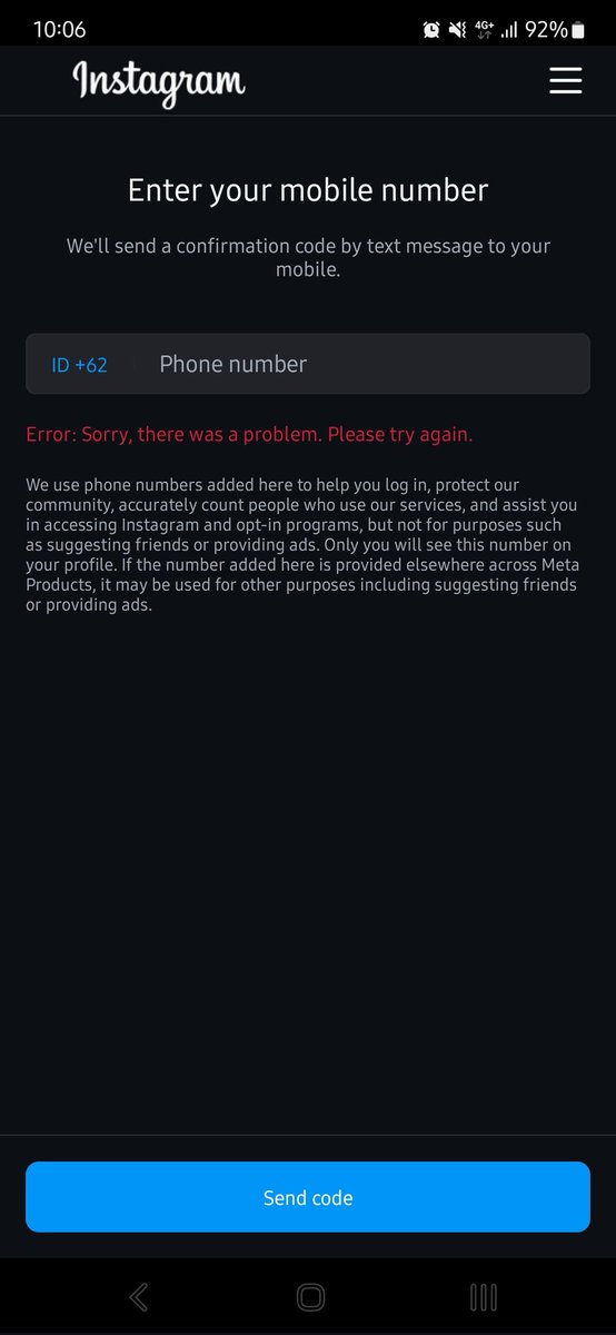 Ada yang pernah ngalamin spt ini? Akun IG disuspend, pdhl ga ada ngelanggar guideline mrk, trus pas Appeal, masukin nomor hp ga berhasil2...
Please help <a href="/instagram/">Instagram</a>