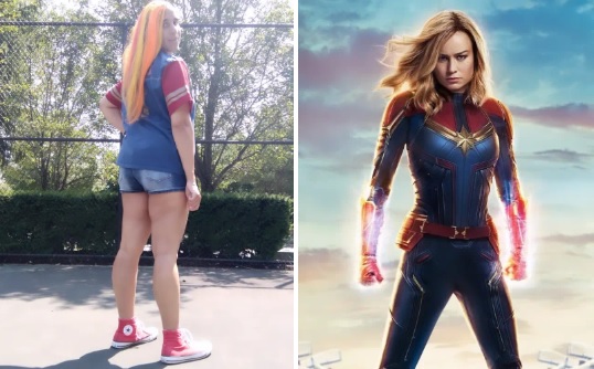 DigitalActOfGod's tweet photo. Higher, further, faster baby! #ootd #outfitoftheday #disneybound #marvelbound #captainmarvel https://t.co/8ddntflZQQ
