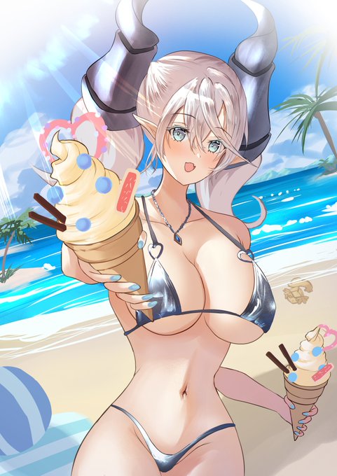 「暑い日にはこちらですわ!!」🍦
#OCGファンアート 