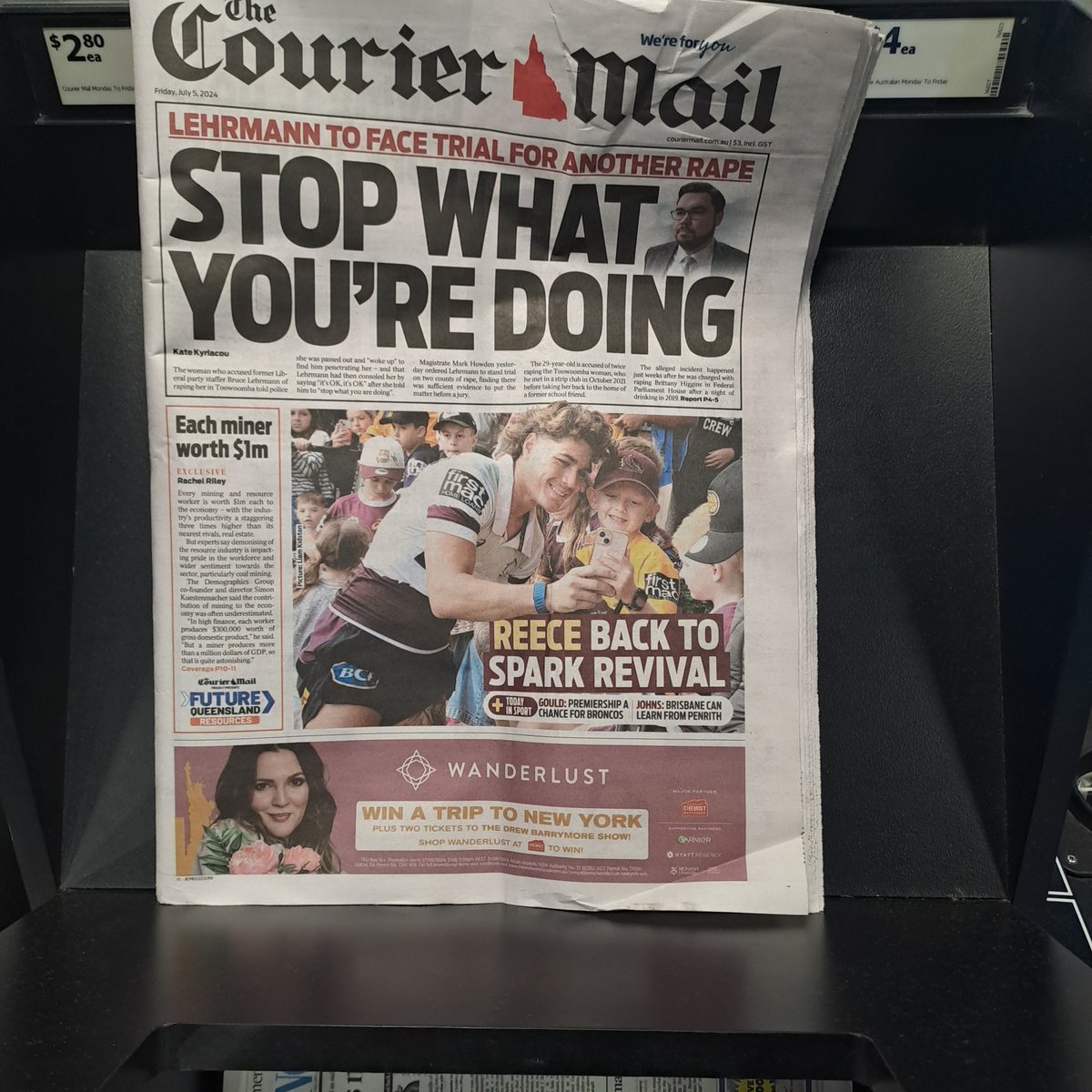 RodBrock007's tweet photo. Why don't you stop what you're doing? @couriermail @KateKyriacou Going to the media and political rallies instead of the police is incredibly mind-numbing stupidity. #CourierMailFail #AusMediaFail #BrittanyHiggins #BruceLehrmann #CouchGate #Australia https://t.co/1UdPUVZSzp