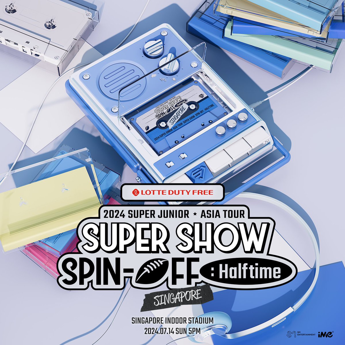 SUPER JUNIOR <SUPER SHOW-SPIN OFF: HALFTIME> in SINGAPORE at Singapore Indoor Stadium on July 14th, 2024 is SOLD OUT 

All tickets including restricted view seats are sold out. Max. capacity of the venue is 12k.

Thank you and good job guys 💙

#슈퍼주니어 #SUPERJUNIOR
