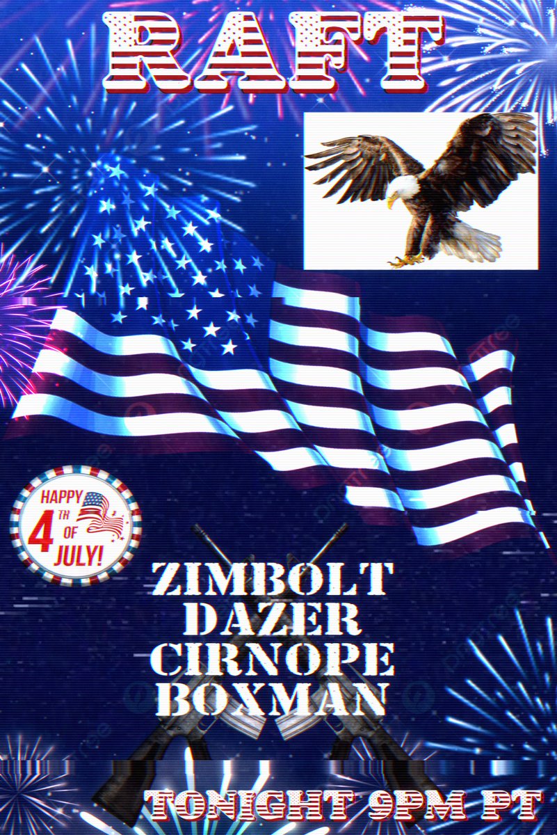 Happy American Day!
we're celebrating the 4th of July tonight with alcohol and loud music! 🇺🇸🦅🇺🇸🦅