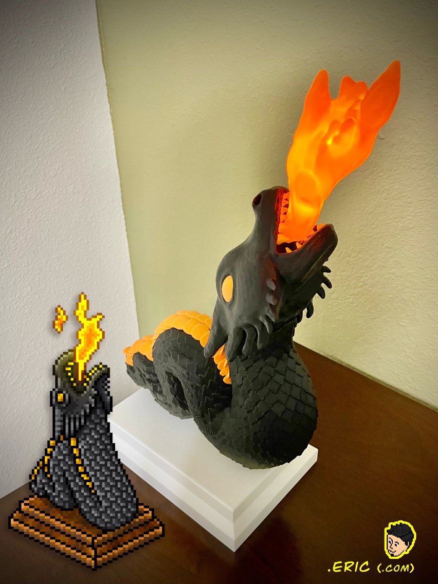 I've been working on this project on and off for about a year. I finally committed to printing my first prototype of a working Habbo Dragon Lamp and it was a success! #Habbo #3DPrint #HabboDragonLamp <a href="/Habbo/">Habbo</a>