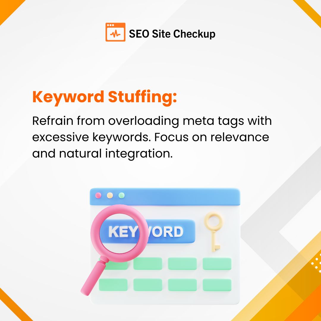 Seositecheckup's tweet photo. Avoiding these mistakes ensures your meta tags contribute effectively to SEO and enhance user engagement across search engines and social media platforms.
#MetaTags #SEOtips #DigitalMarketing #MetaTagMistakes #WebsiteSEO #SearchEngineOptimization #MetaDescription #TitleTags https://t.co/hXiyjzOs8f