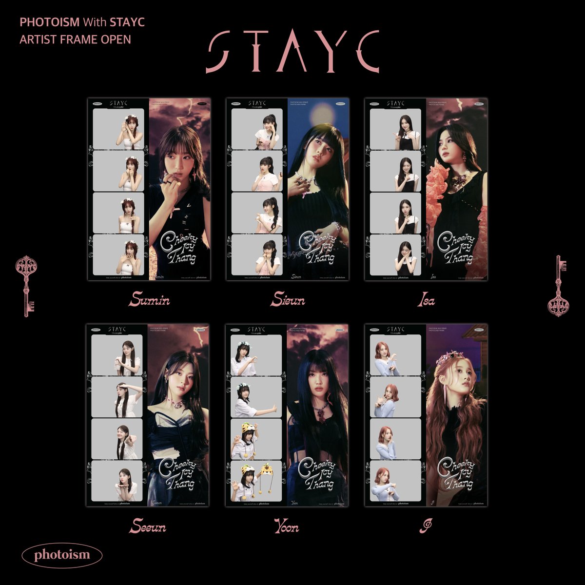 photoism_kr's tweet photo. PHOTOISM X STAYC
ARTIST FRAME OPEN !

I’m cool as ice ✨
온더락 위스키 ring a ring ding dong
Sunglasses~,, 🕶️🕶️
따가운 시선은 차단해 for me 😎

무더운 여름 !!
얼음처럼 COOL 한 STAYC와 함께 촬영해보세요! 💗

📆 7/8 – 7/21 https://t.co/0Utp3WbFBJ