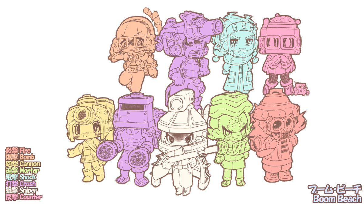 OsuWCF20's tweet photo. 八大兵器属性
#スパセル兵器擬人化Project

#クラロワ鋭角部
#クラクラ鋭角部 #ブームビーチ鋭角部 https://t.co/vKIed2E0hd